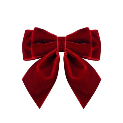 i-Remiel Velvet Bow Tie Brooch | Luxury Fabric Bowknot Cravat for Women