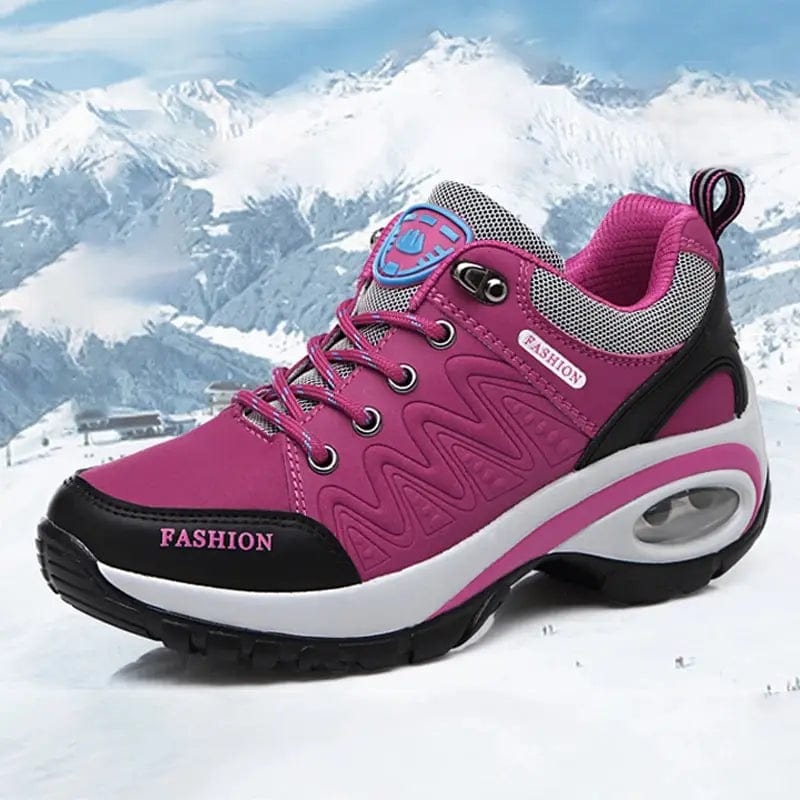 Women's microfiber platform sneakers by SHOWLU FASHION STORE with lace-up design, breathable comfort, casual outdoor footwear for women