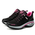 Women's microfiber platform sneakers by SHOWLU FASHION, breathable lace-up casual shoes for outdoor wear and everyday comfort.