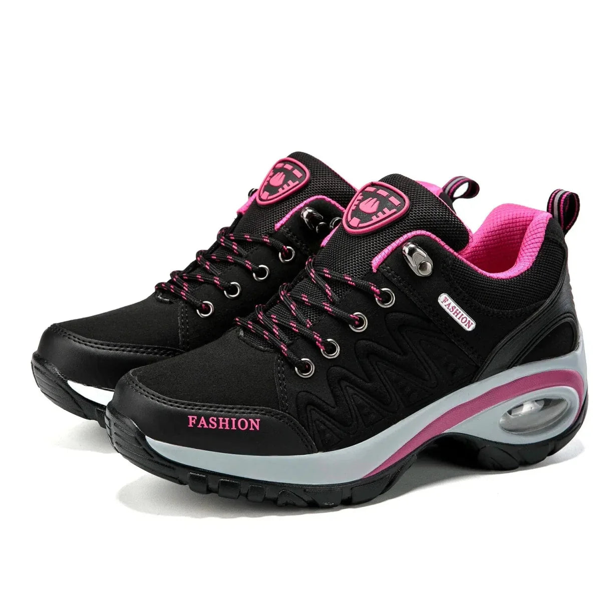 Women's microfiber platform sneakers by SHOWLU FASHION, breathable lace-up casual shoes for outdoor wear and everyday comfort.