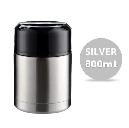 Showlu stainless steel thermos lunch box, 1000ml vacuum food flask with large capacity, portable food and soup container