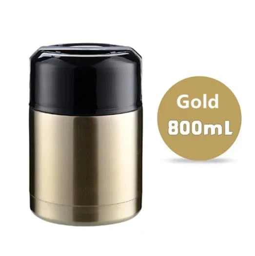 Showlu Stainless Steel Thermos Lunch Box with 1000ml capacity, portable vacuum food flask for hot and cold meals.