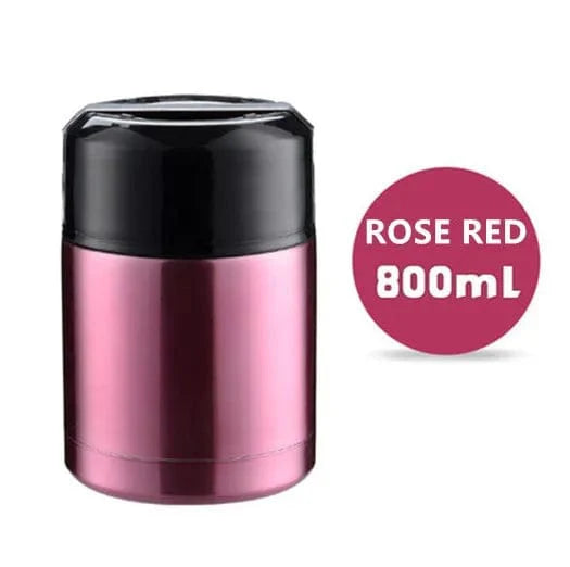 Showlu stainless steel thermos lunch box with 1000ml capacity, portable vacuum food flask for hot or cold meals.