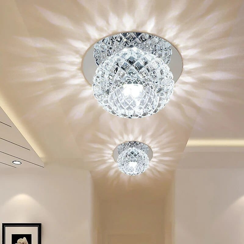 Modern aluminum LED porch light from Showlu Fashion Store, surface-mounted ceiling lamp for outdoor or indoor corridors.