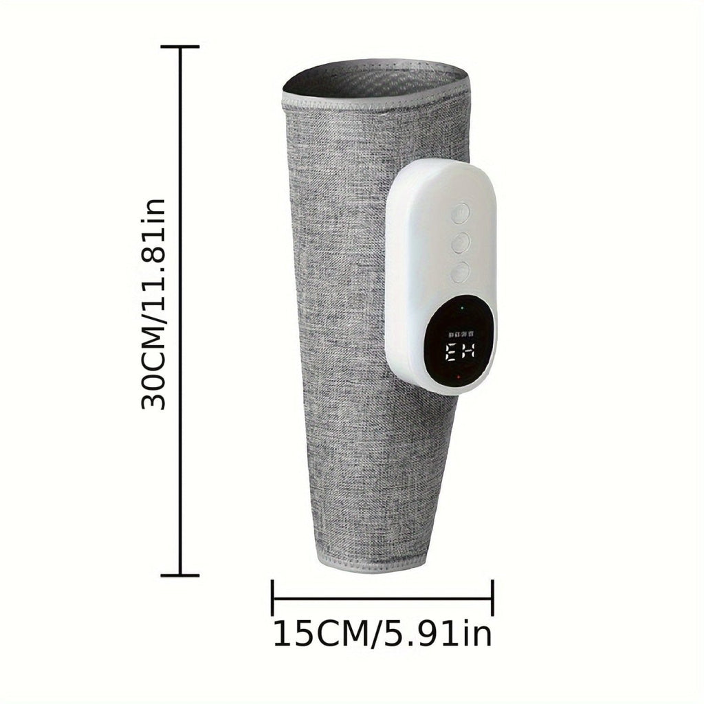 SHOWLU Leg Massager with Heat, calf air compression device with adjustable intensities and modes for pain relief and muscle relaxation.