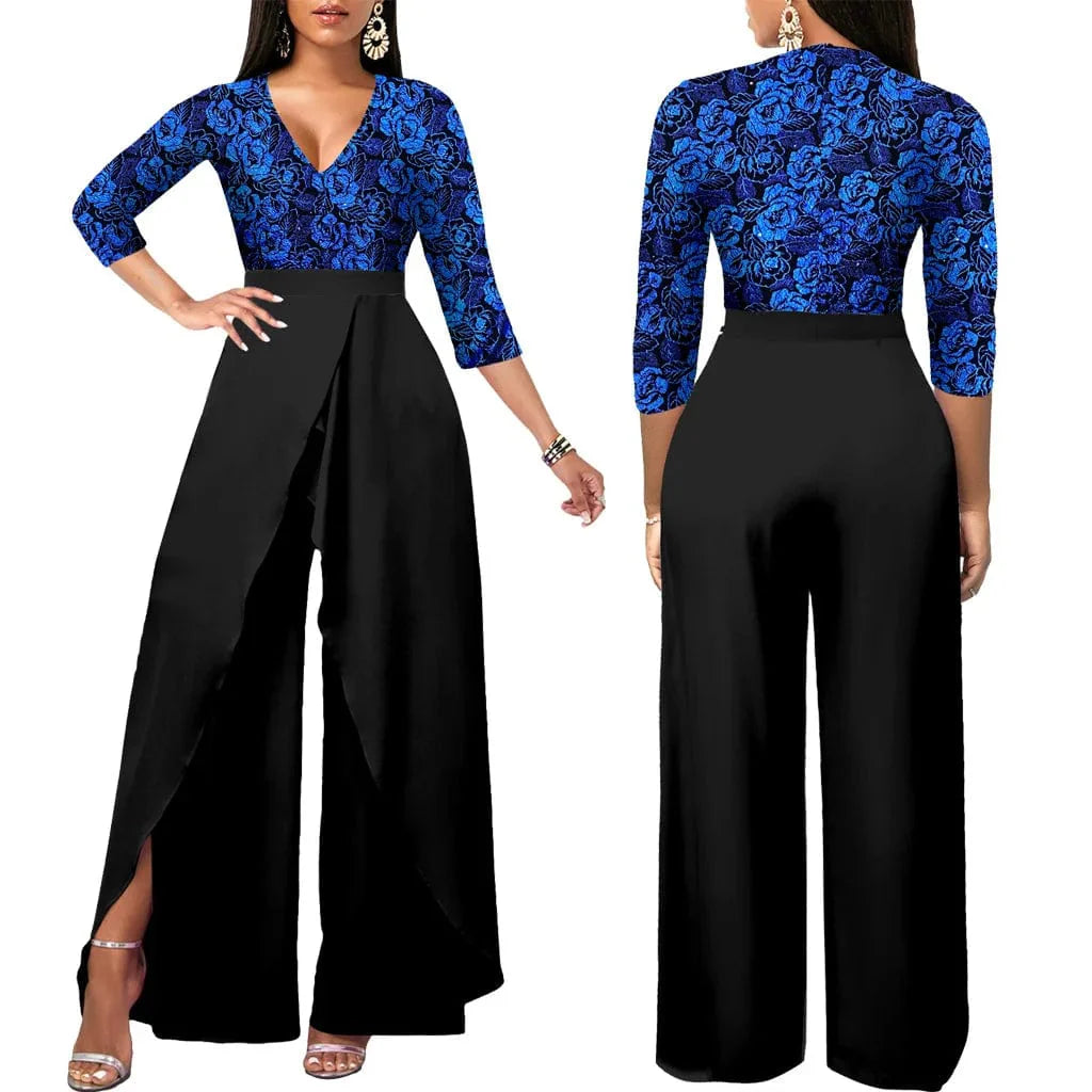 Elegant YOZIHAYLE off-the-shoulder maxi dress by SHOWLU FASHION, featuring a geometric slit design and floral pattern for special occasions.