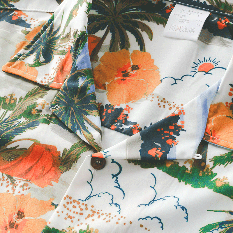 Showlu Fashion loose fit summer shirt made of breathable cotton linen with short sleeves, perfect for warm weather.