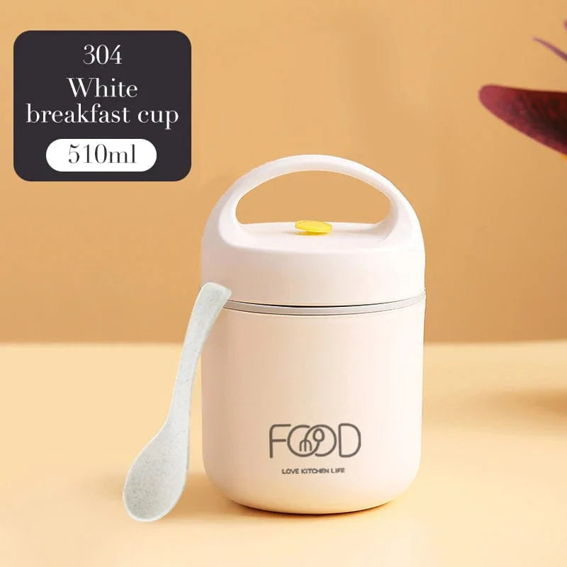 SHOWLU stainless steel thermal bento lunch box for kids, leakproof and portable with multiple compartments, perfect for children's school meals.
