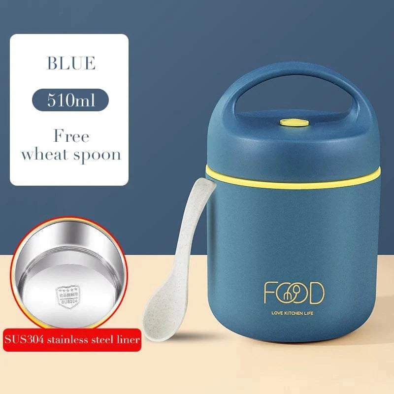 SHOWLU Stainless Steel Thermal Bento Lunch Box for Kids, leakproof and portable, ideal for children’s packed lunches
