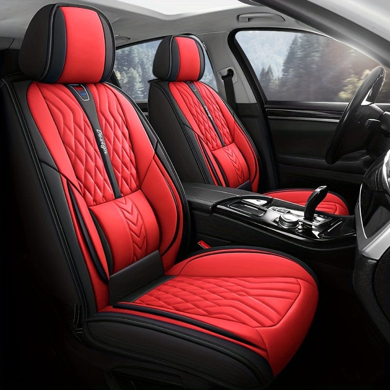 Luxurious Showlu Fashion universal PU leather 5-seater car seat covers, full set, stylish and durable for all-season protection
