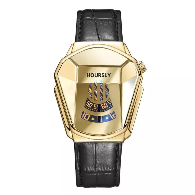 Showlu Fashion M.A.W men's quartz wrist watch with stainless steel band, stylish and modern men's fashion watch for 2021.