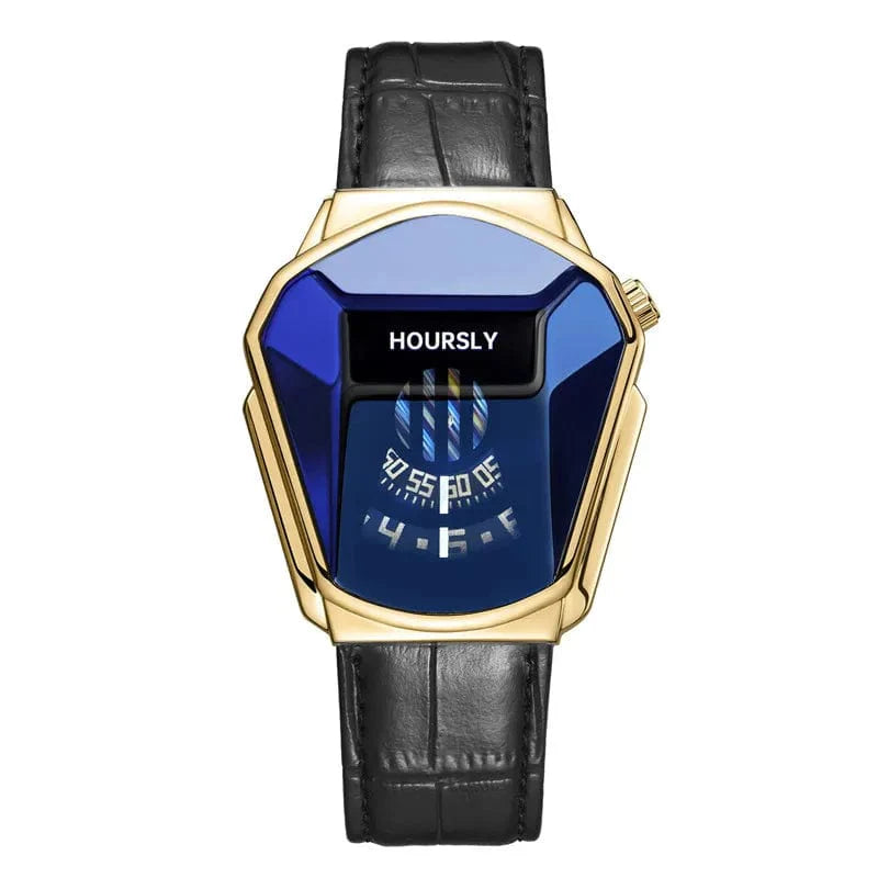 Showlu Fashion Men's Quartz Wrist Watch with stainless steel band, stylish and modern design for men's fashion and timekeeping.