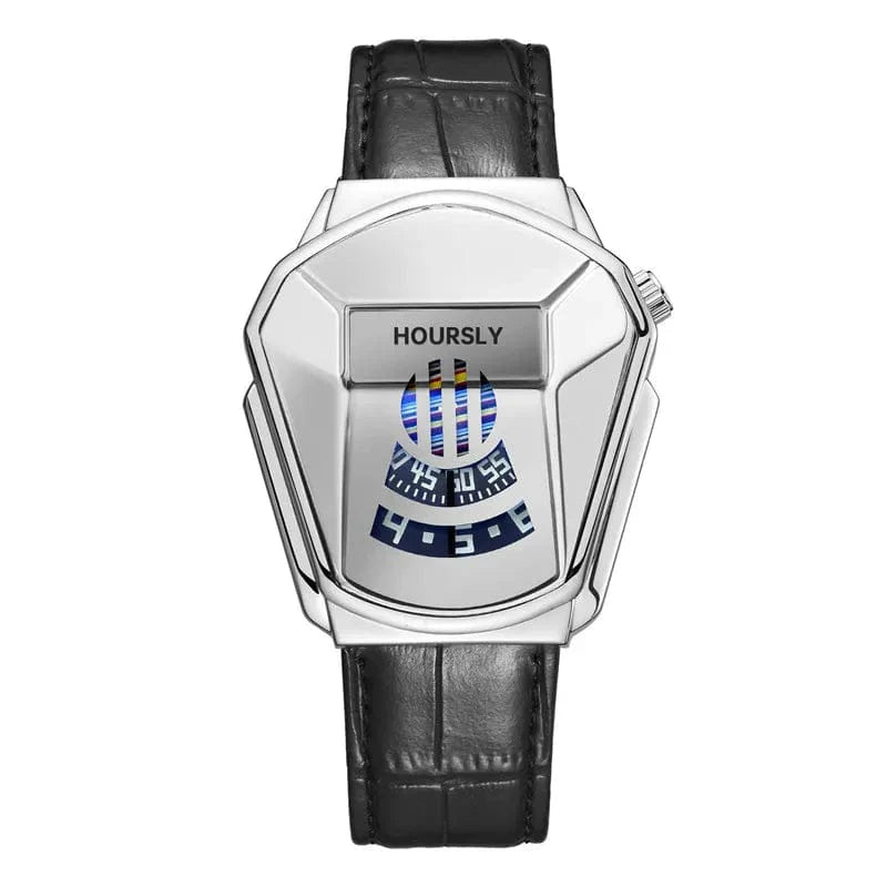 Showlu Fashion Men's Quartz Wrist Watch with stainless steel case, stylish design, and modern technology for a luxury look.