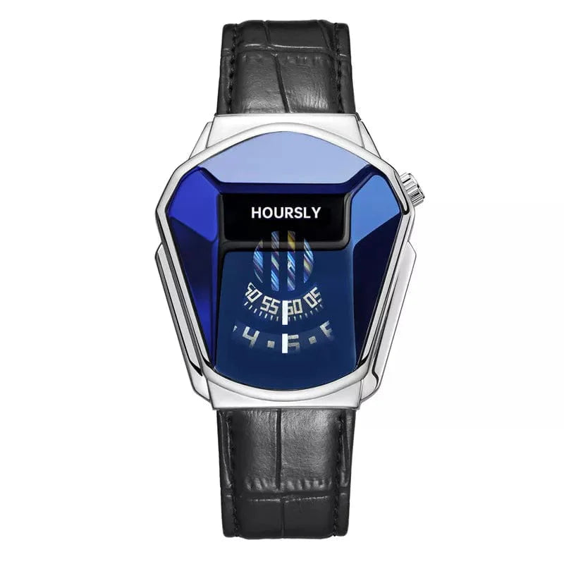 Showlu Fashion men's quartz wrist watch with stainless steel band, sleek and modern design for stylish men's fashion.