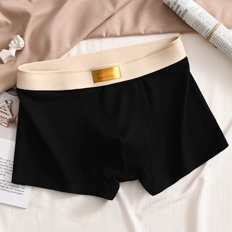 Showlu men's cotton boxer shorts with breathable spandex, comfortable fit, and stylish design for everyday wear.