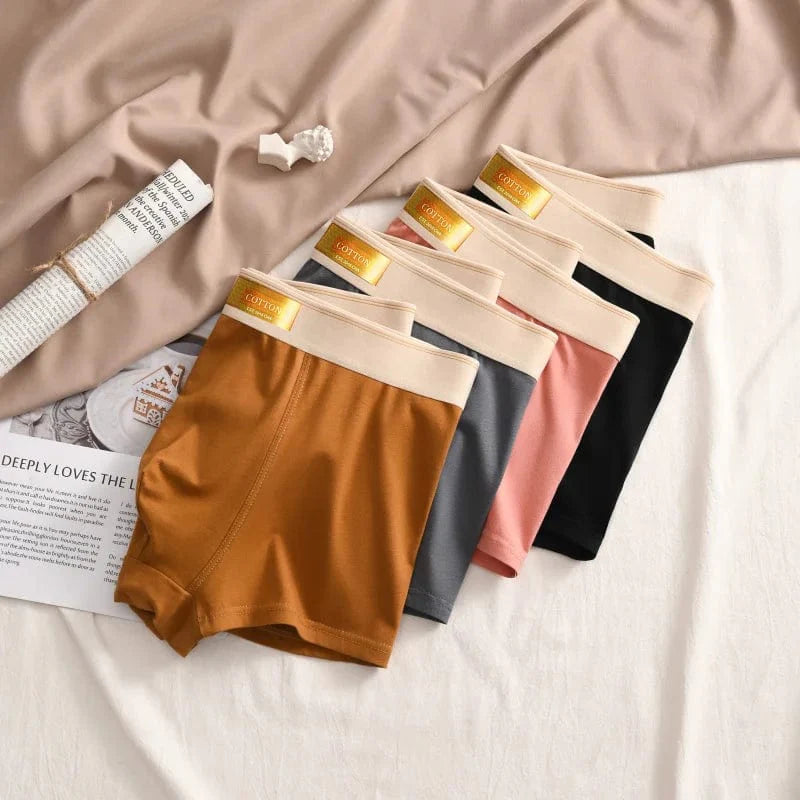 Showlu men's cotton boxer shorts with breathable spandex material, comfortable fit, and stylish design for everyday wear.