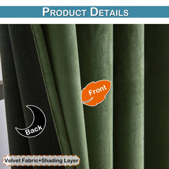Luxury Velvet Curtains for Living Room Bedroom Retro Thicken Window Drapes Nordic Thermal Heavy Curtains Christmas Red Curtains - SHOWLU FASHION STORE