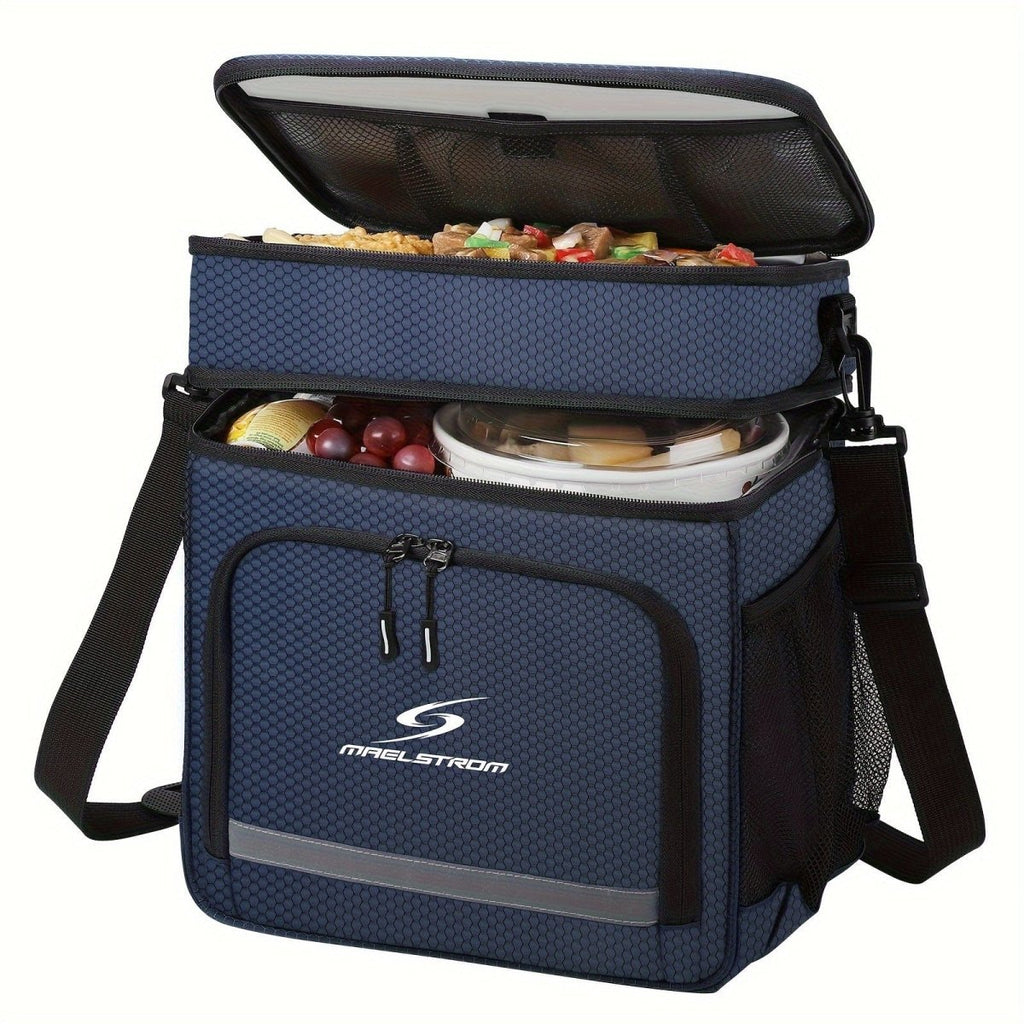 Maelstrom insulated 17L lunch bag from Showlu Fashion Store, leakproof PVC cooler tote with handles for men and women.