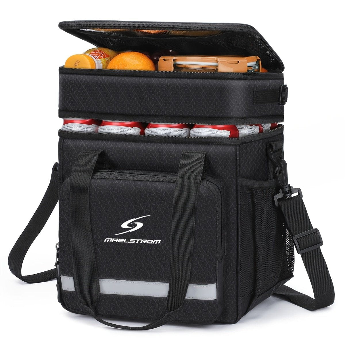 Maelstrom insulated 17L lunch bag by Showlu Fashion Store, leakproof PVC cooler tote for men and women, with carrying handles.