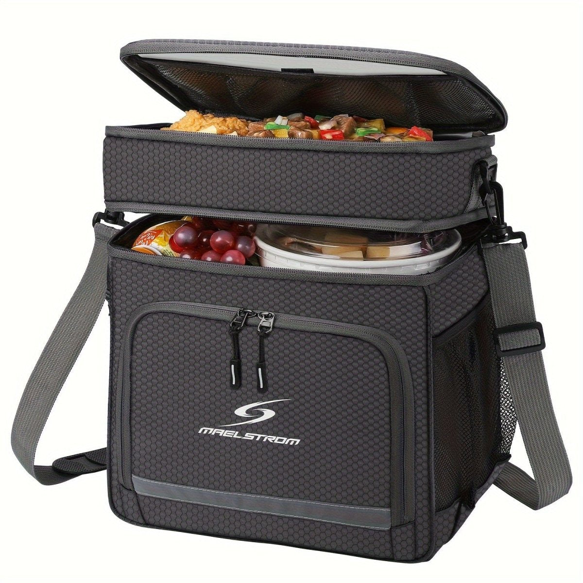 Maelstrom insulated 17L lunch bag by Showlu Fashion Store, leakproof PVC cooler tote for men and women, with a spacious design.