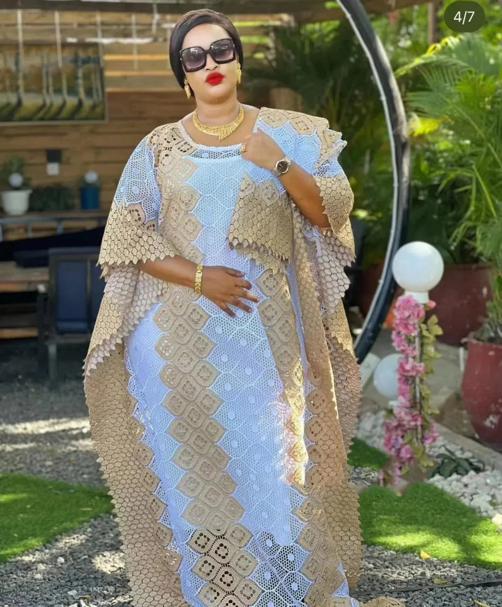 African Dashiki Abaya maxi dress for women by Showlu Fashion, featuring loose fit, long length, and stylish skirt for dancing or parties.