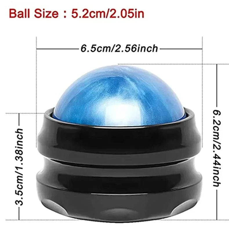 Resin Ninth World Manual Massage Roller Ball for muscle relief, foot, back, waist, hip, stress, and relaxation therapy.