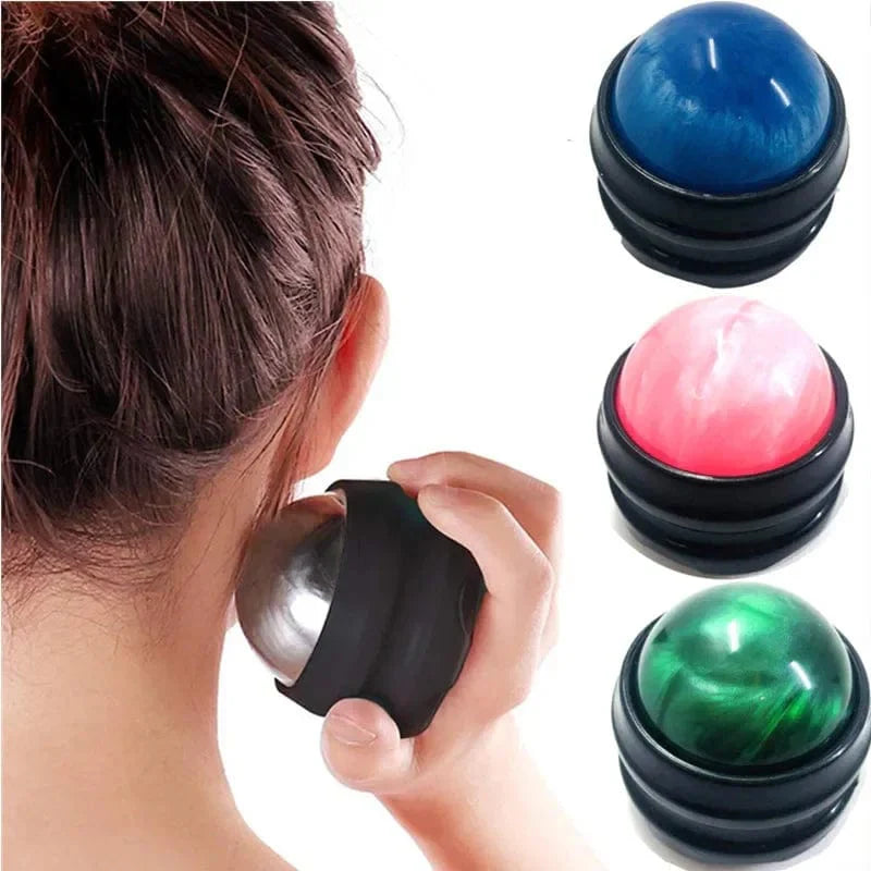Resin Ninth World Manual Massage Roller Ball for muscle relief and stress release, ideal for back, waist, hips, and feet.