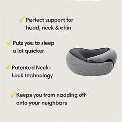 Memory Foam Neck Pillow Cervical Vertebra Travel Portable Noon Break Aircraft U Type Of Pillow Sleep Camping Pillow Carry Bag - SHOWLU FASHION STORE