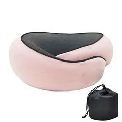 Memory Foam Neck Pillow Cervical Vertebra Travel Portable Noon Break Aircraft U Type Of Pillow Sleep Camping Pillow Carry Bag - SHOWLU FASHION STORE