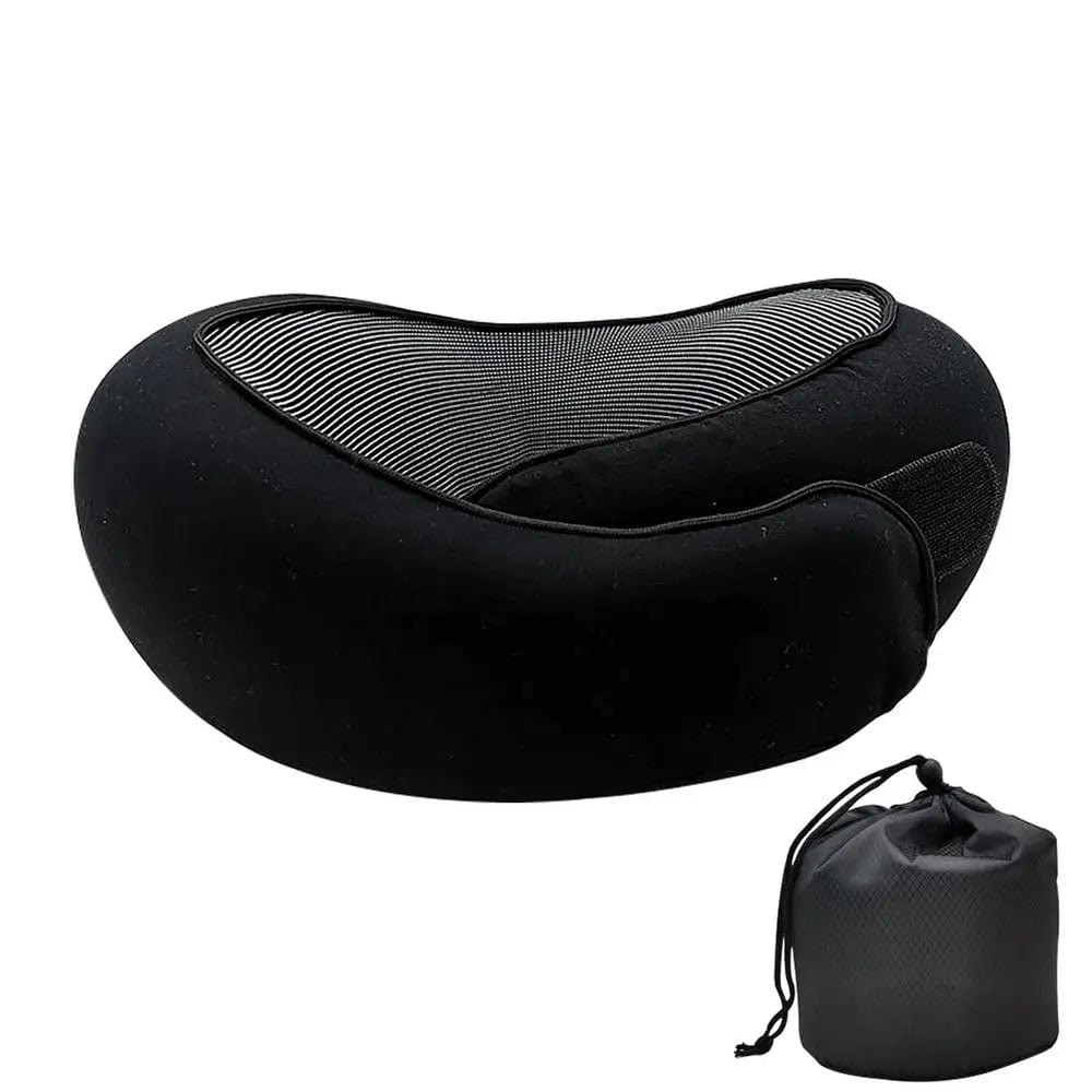 Memory Foam Neck Pillow Cervical Vertebra Travel Portable Noon Break Aircraft U Type Of Pillow Sleep Camping Pillow Carry Bag - SHOWLU FASHION STORE