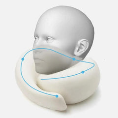 Memory Foam Neck Pillow Cervical Vertebra Travel Portable Noon Break Aircraft U Type Of Pillow Sleep Camping Pillow Carry Bag - SHOWLU FASHION STORE
