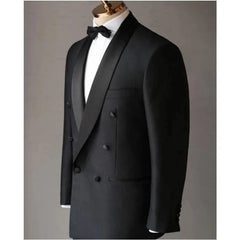 Men Black Formal Suit Jackets Business Uniform Work Blazer Shawl Lapel Tops Regular Slim Fit Wedding Suit For Men Only Jacket - SHOWLU FASHION STORE