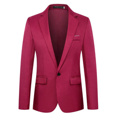 Men Formal Business Suit Coat One Button Black Blue Red Men Slim Fit Fashion Blazer Suit Jacket Casual Suit Blazer Men Clothing - SHOWLU FASHION STORE
