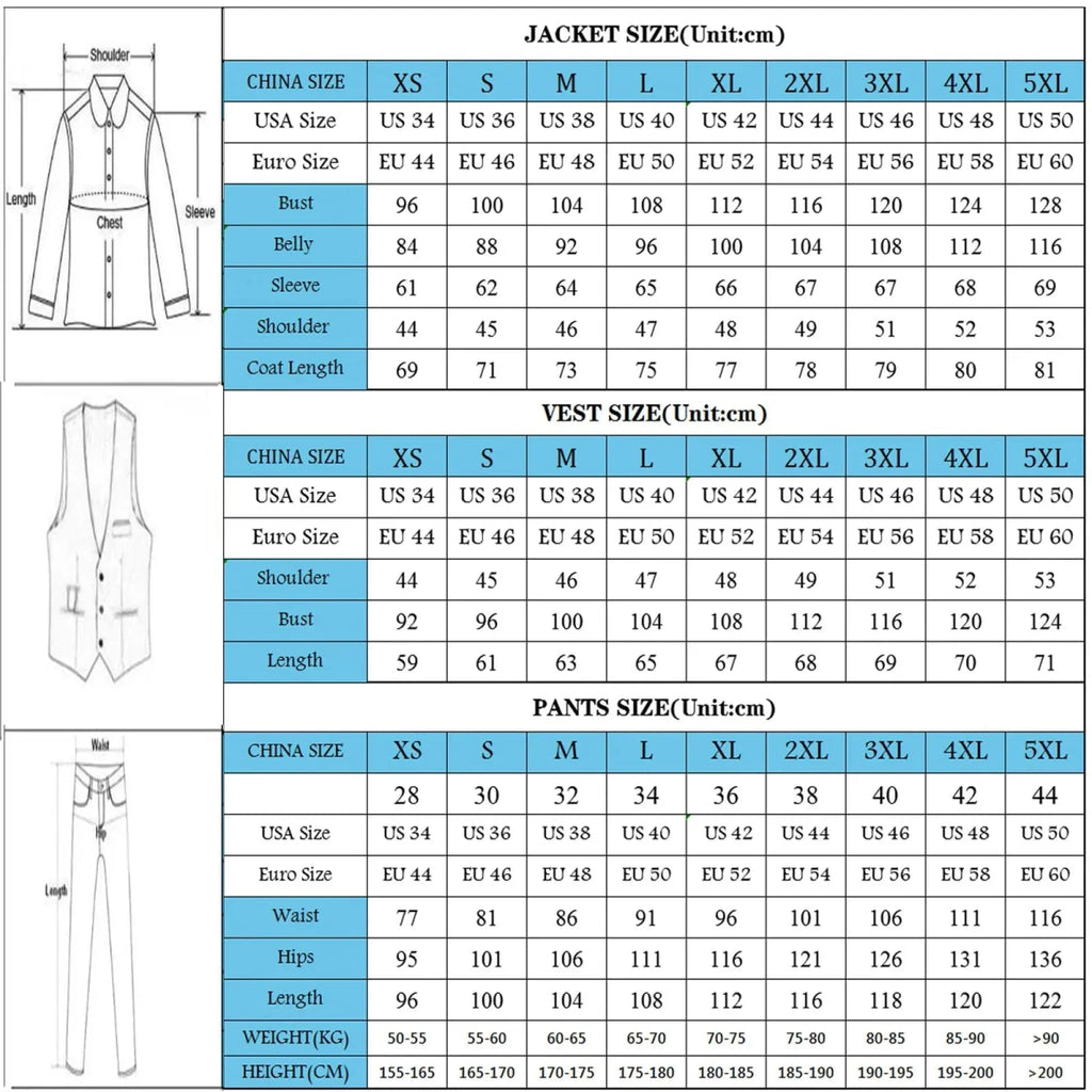 Men's plaid 3-piece slim fit suit with peak lapels, tailored for business, weddings, or parties, by SHOWLU FASHION STORE.