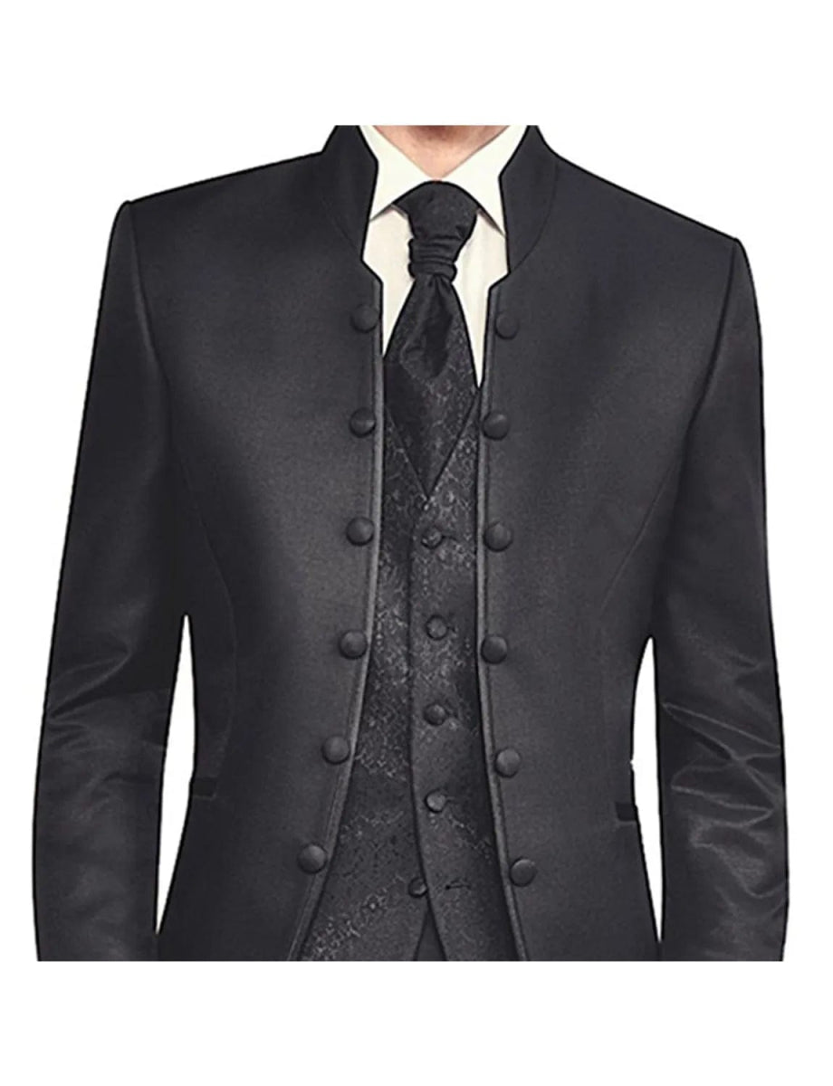 Men Wedding Suit Prom Dress Jacket+Pants+Vest Men Suit Set Slim Fit Tuxedo Male Blazer Customized British Style Groom Clothing - SHOWLU FASHION STORE