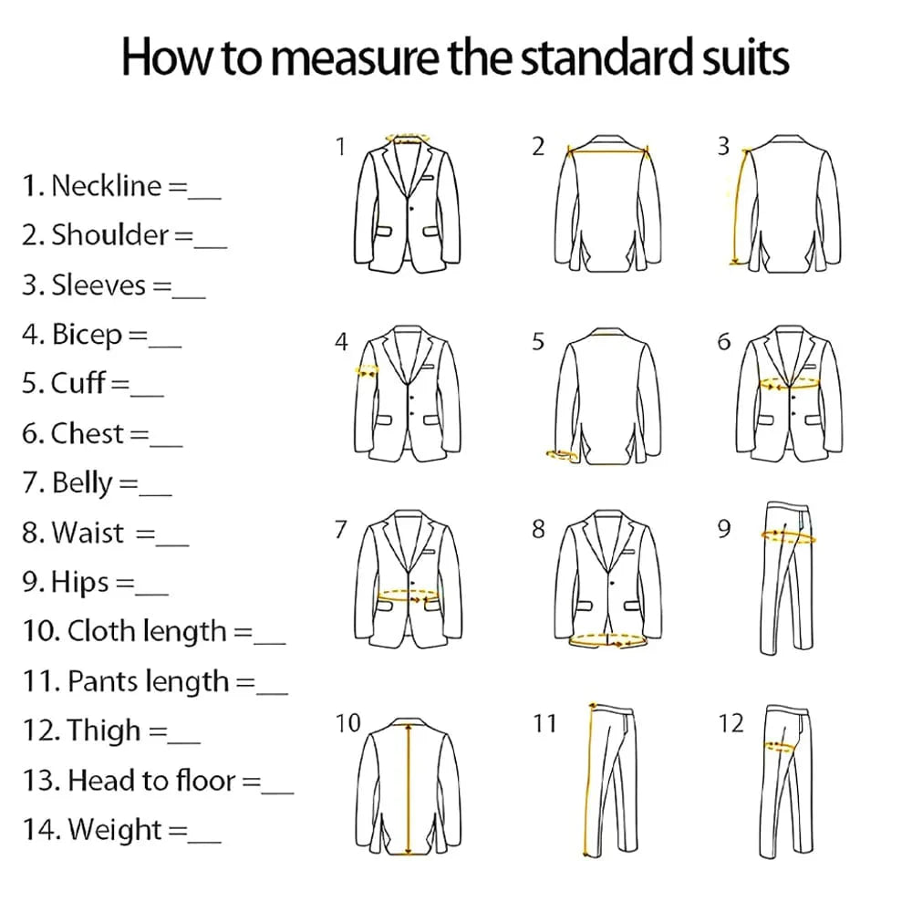Men's 3-piece wedding suit by Showlu Fashion, featuring a single-breasted jacket, vest, and trousers for formal occasions.