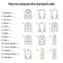 Men's 3 - piece wedding suit, single - breasted jacket + vest + trousers, cocktail party, award ceremony and other formal occasions - SHOWLU FASHION STORE
