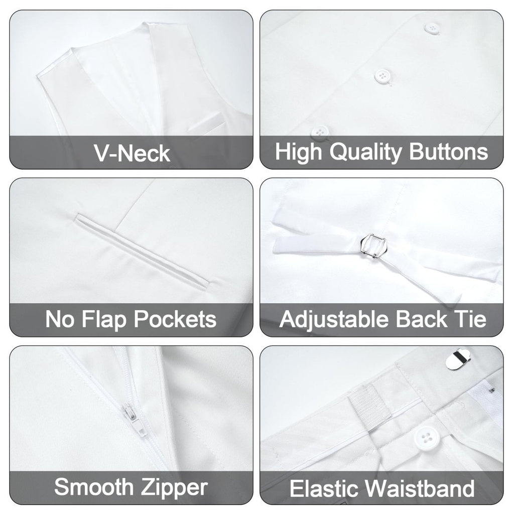 Men's black 3-piece slim fit suit with single-breasted blazer, vest, and pants, stylish and tailored for formal occasions.