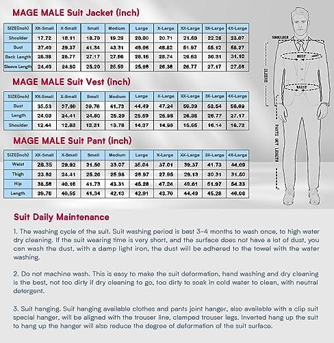 Men's 3 Pieces Suit Elegant Solid One Button Slim Fit Single Breasted Party Blazer Vest Pants Set. Black - SHOWLU FASHION STORE