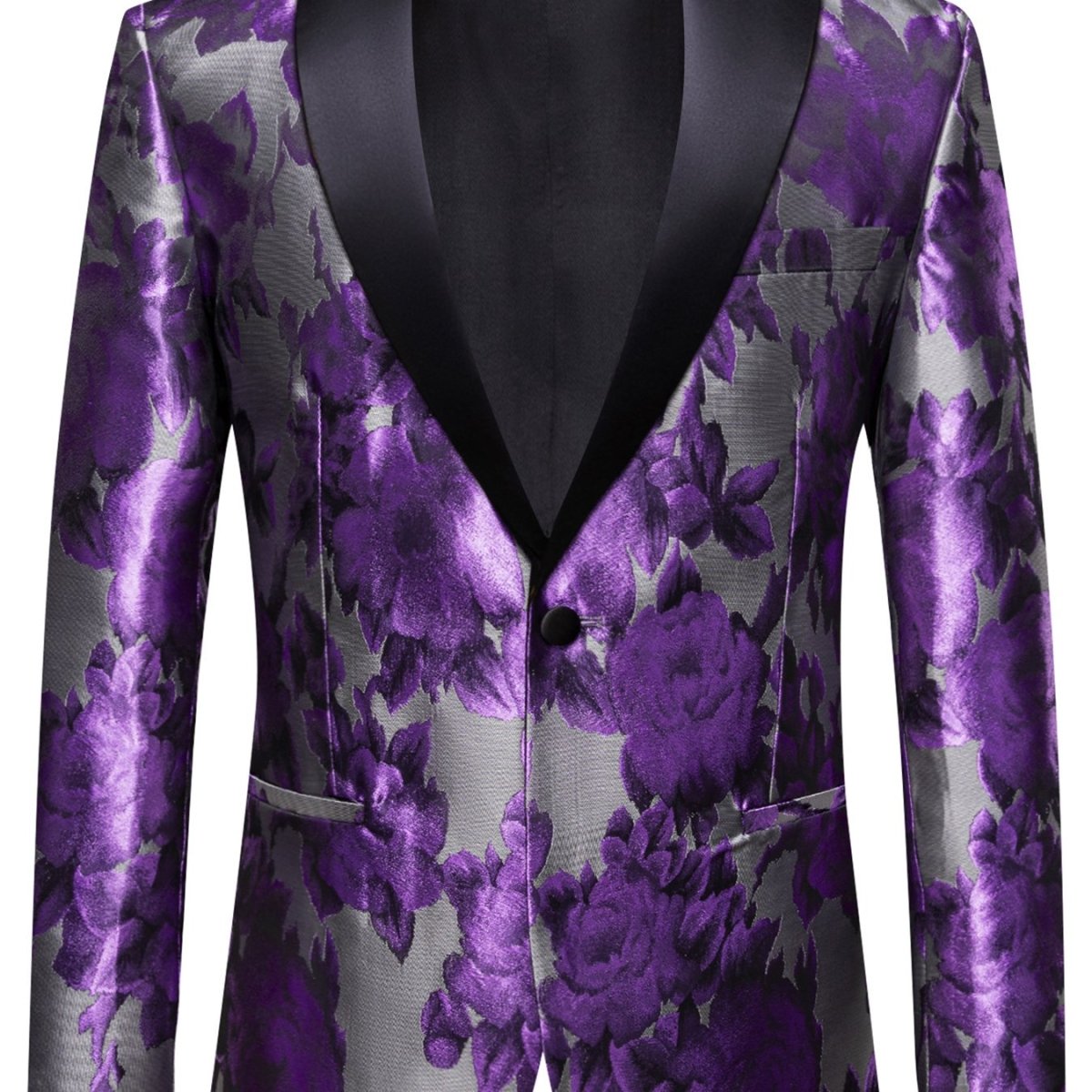 Men's blue chamois blazer by SHOWLU FASHION, regular fit solid suit jacket for wedding, party, or prom occasions.