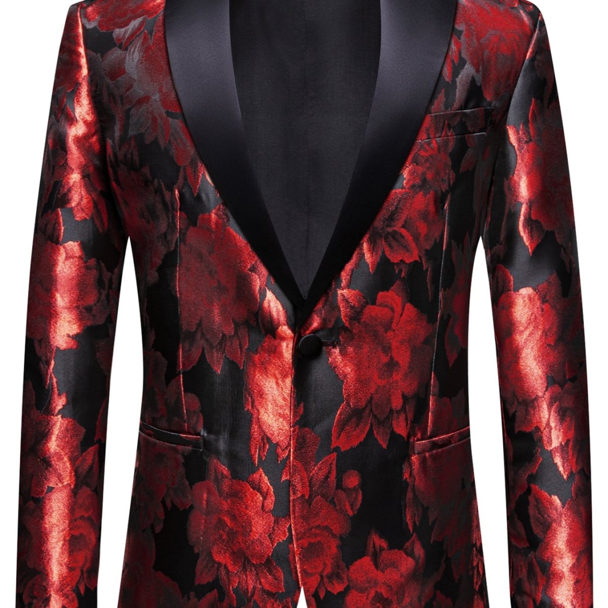 Men's blue SHOWLU FASHION blazer, regular fit solid chamois suit jacket perfect for weddings, parties, and formal events.