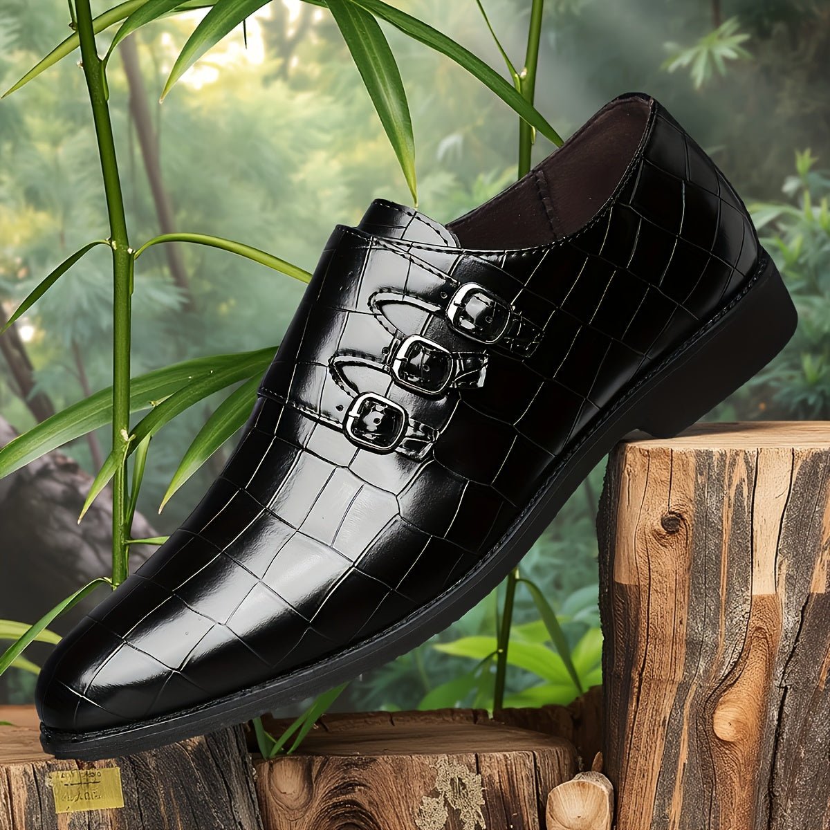 Men's black formal business suit shoes by SHOWLU FASHION STORE, pointed toe lace-up Oxfords for professional attire.
