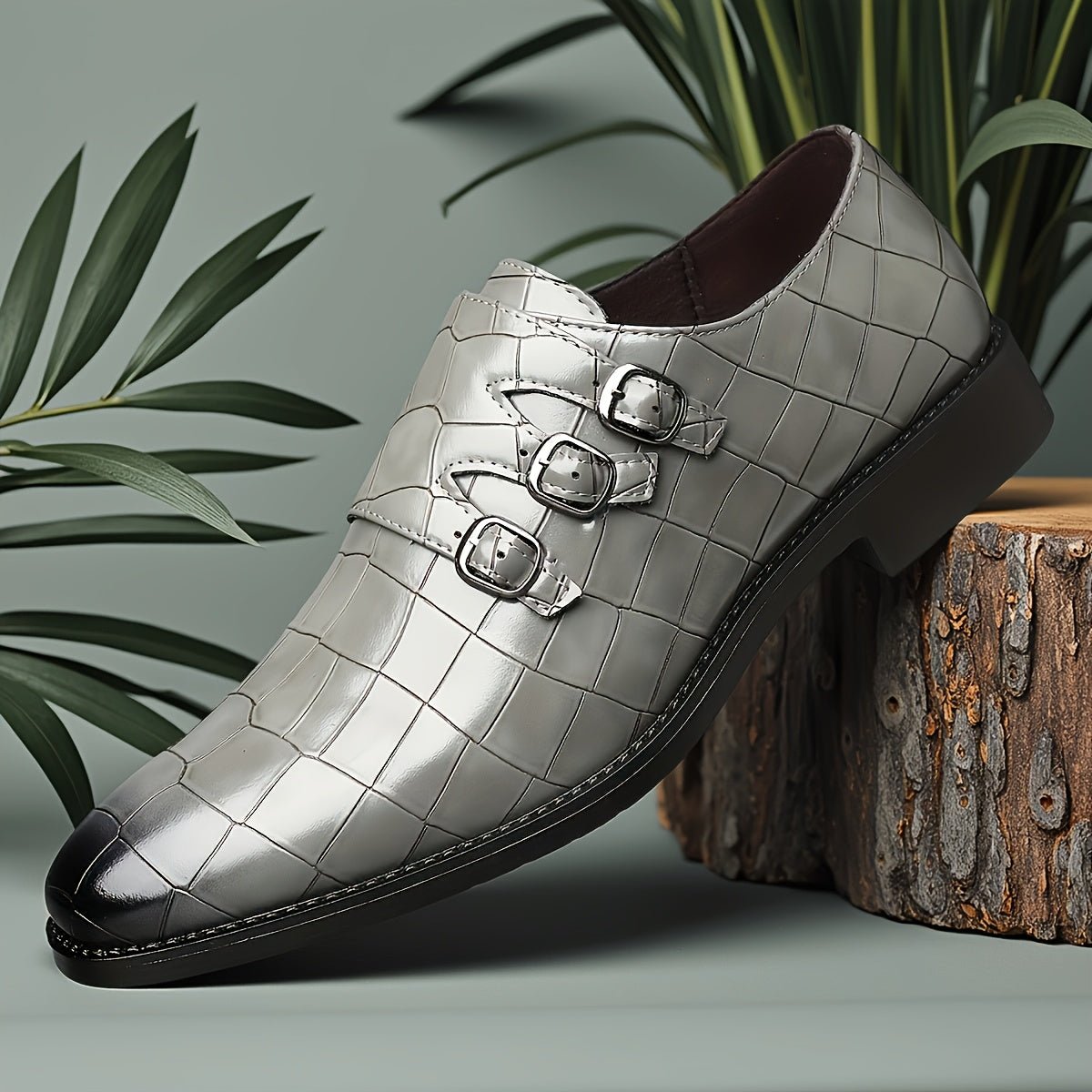 Men's SHOWLU formal business suit shoes with pointed toe and lace-up design, stylish men's Oxfords for professional attire.