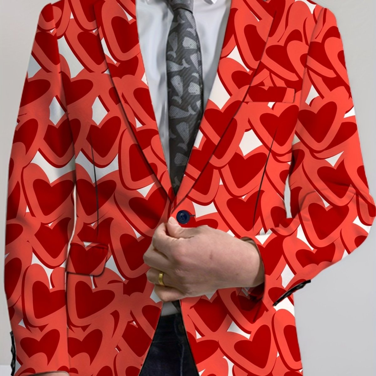 Mens classic solid color blazer by SHOWLU FASHION STORE, casual stretch blazer with lapel, button detail, suitable for all seasons.