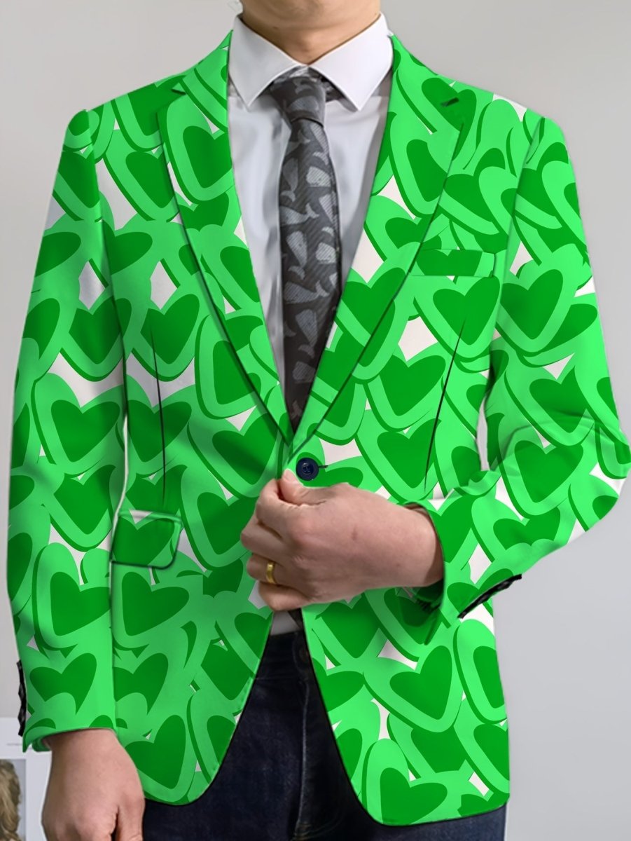 Men's classic solid color blazer from SHOWLU FASHION STORE, casual stretch blazer with lapel and button details, suitable for all seasons.