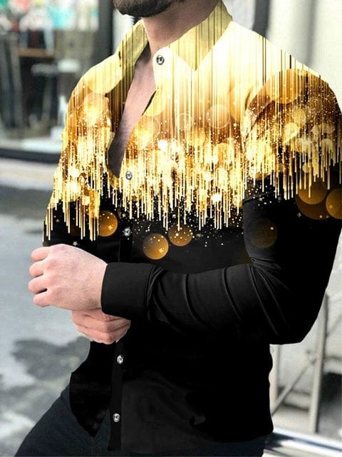 Men's Digital Printed Button up Cardigan Men's Digital Printing Series Button Cardigan - SHOWLU FASHION STORE