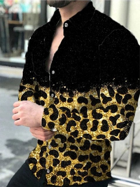 Men's Digital Printed Button up Cardigan Men's Digital Printing Series Button Cardigan - SHOWLU FASHION STORE