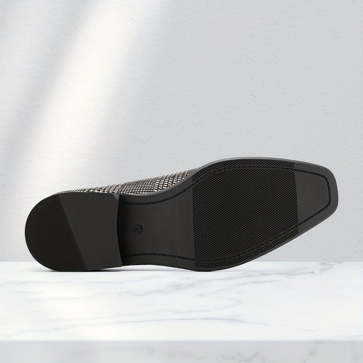 Men's lightweight slip-on formal loafers with round toe, designed for weddings and special occasions, by SHOWLU FASHION STORE.