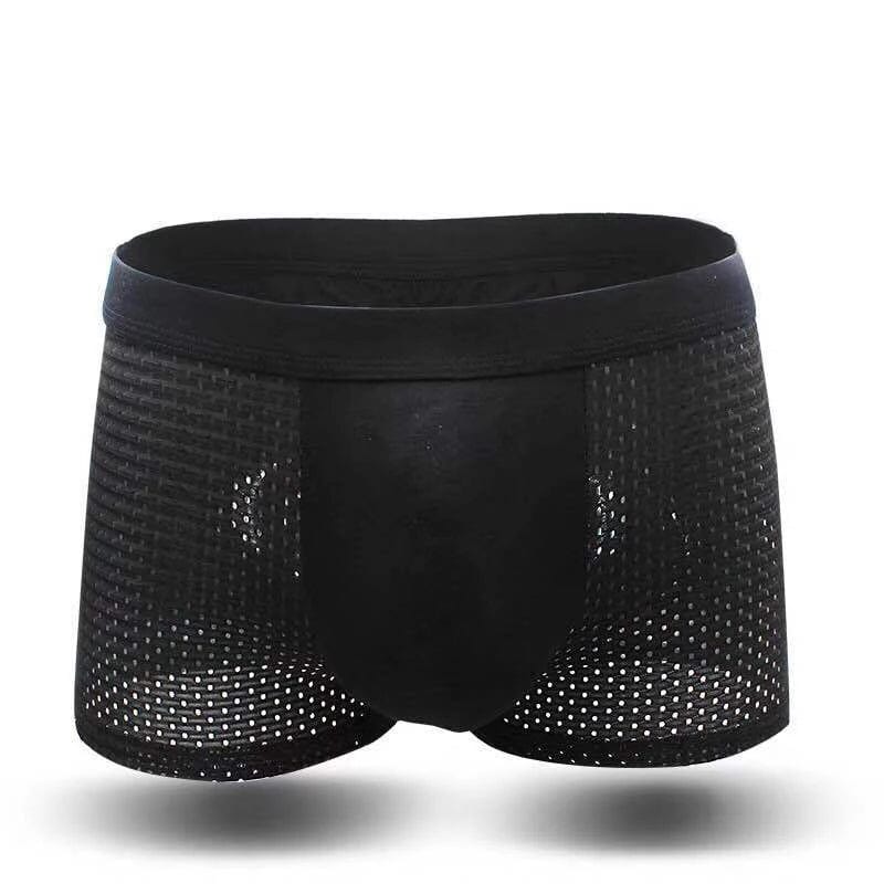 Men's solid polyester boxer shorts by Showlu Fashion, featuring multicolor design and comfortable fit for stylish winter underwear.