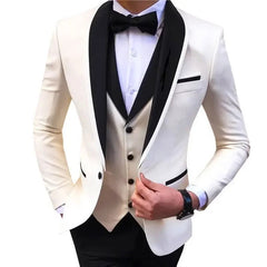 Men's Slimming Western - style Suits Smooths Your Silhouette Fashionable British Wedding Tuxedos Clothing - SHOWLU FASHION STORE